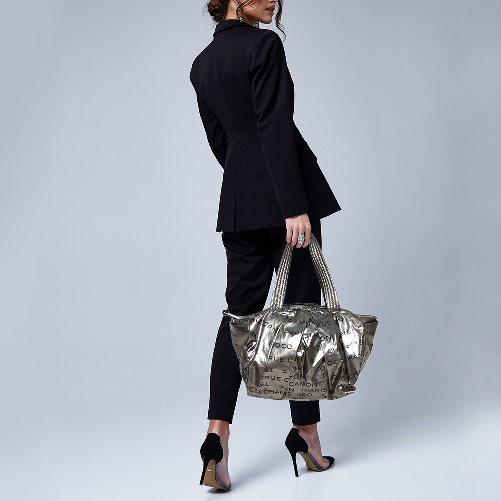

Chanel Silver Coated Nylon 31 Rue Cambon Shoulder Bag