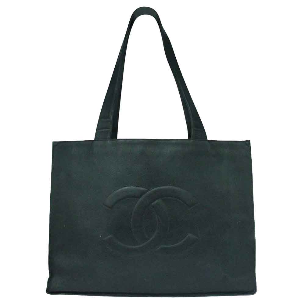 Pre-owned Chanel Black Leather Jumbo Extra Large Tote Bag