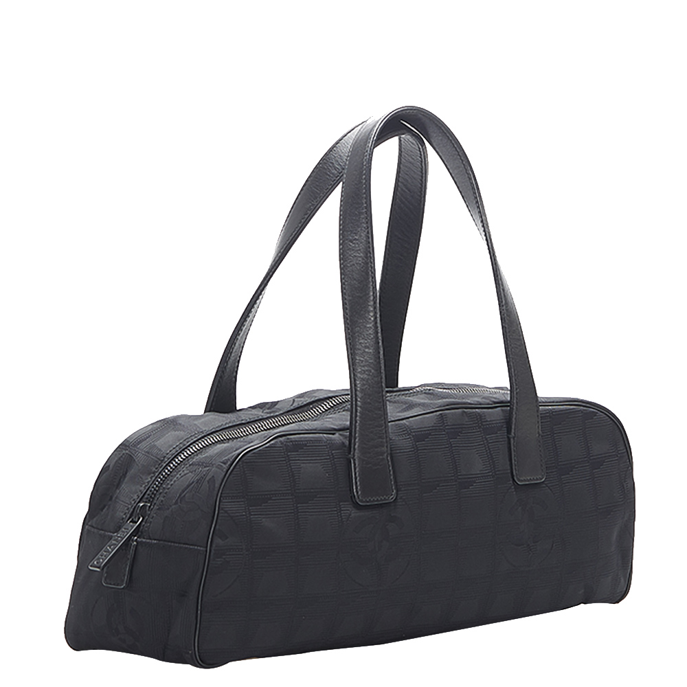 

Chanel Black Nylon Travel Line Bag
