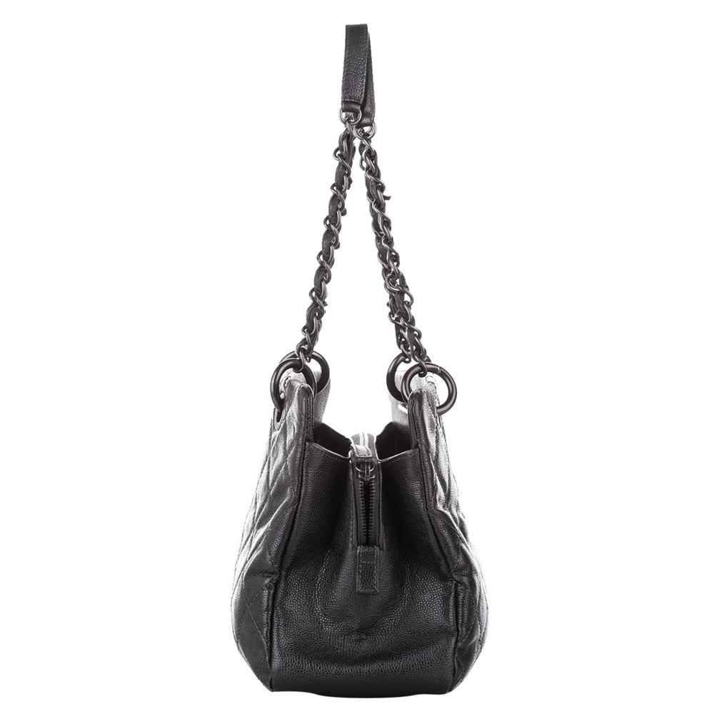 

Chanel Black Caviar Leather New Chic Tote Bag