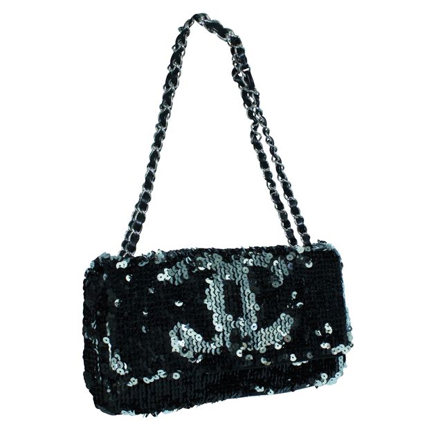 

Chanel Black Sequin CC Limited Edition Summer Night Shoulder Bag