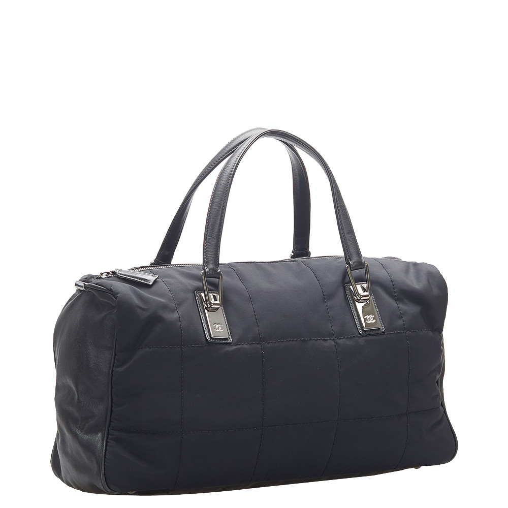 

Chanel Black Nylon Chocolate Bar Bag