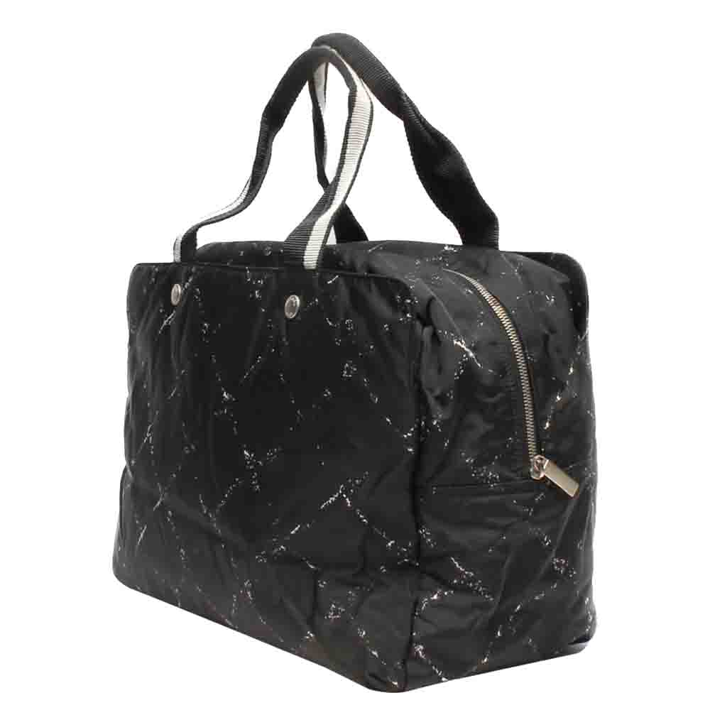 

Chanel Black Nylon Travel Line Tote Bag