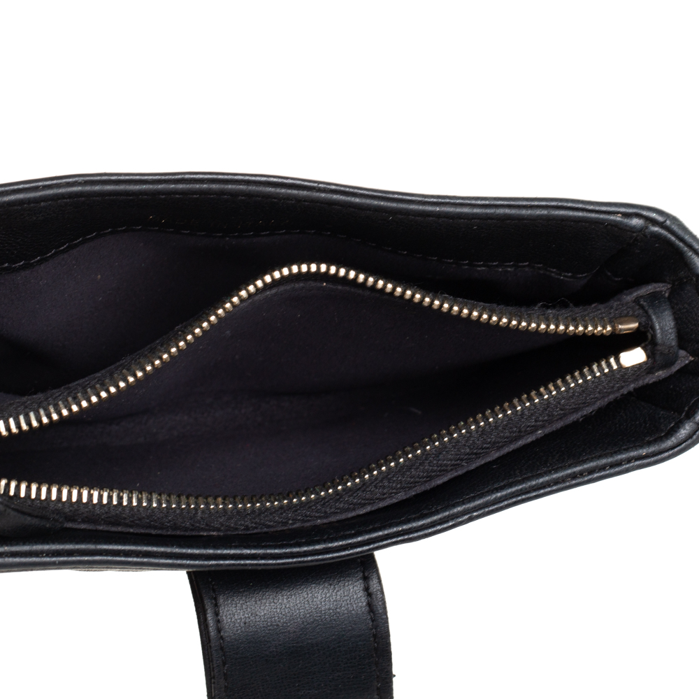 

Chanel Black Quilted Leather Boy Phone Holder Clutch