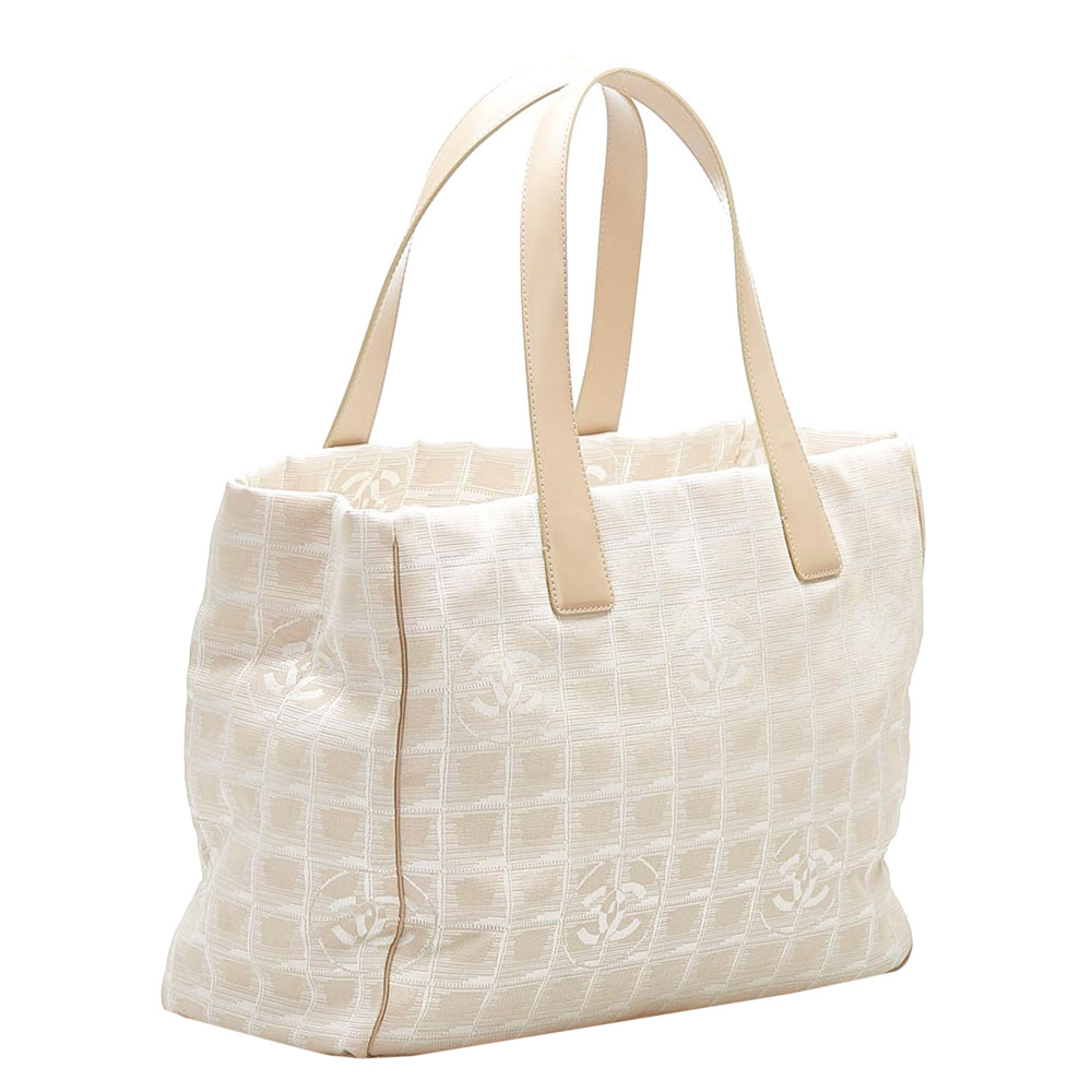 

Chanel Beige Nylon New Travel Line Tote Bag