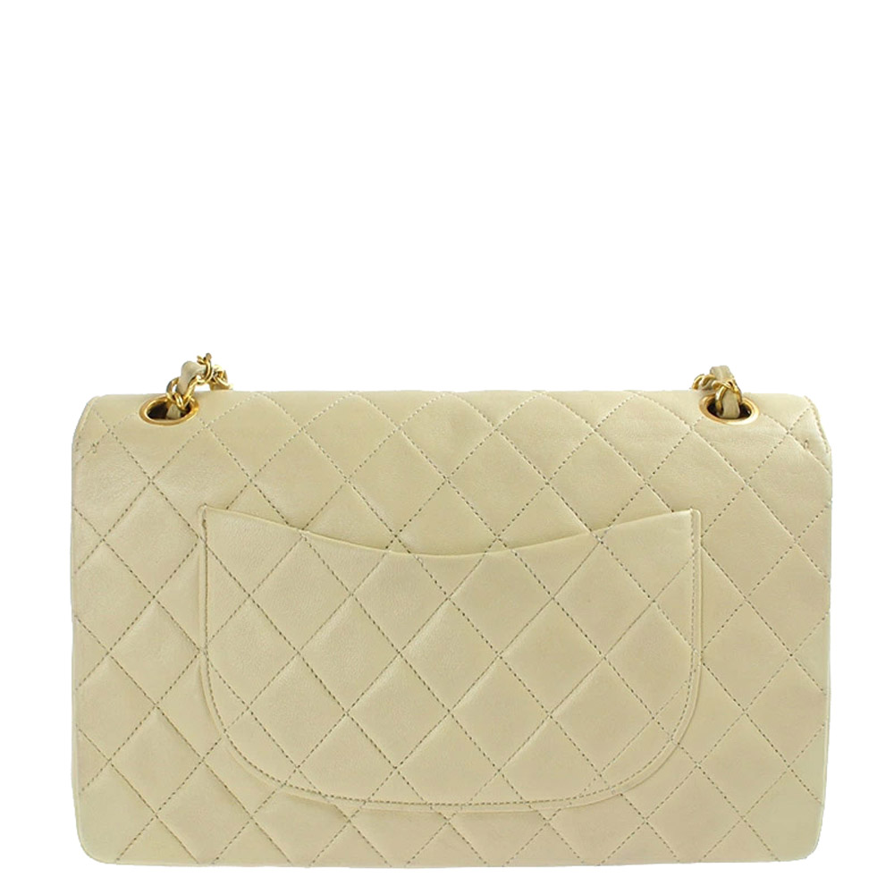 

Chanel Beige Quilted Leather Flap Bag