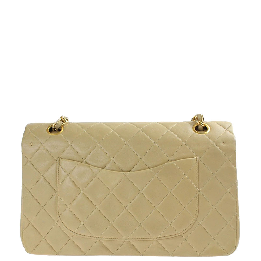 

Chanel Beige Quilted Leather Classic Flap Bag