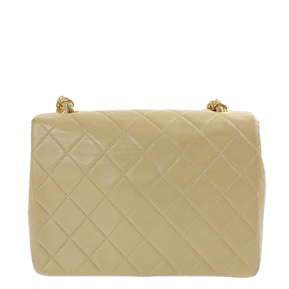 

Chanel Beige Quilted Leather Flap Bag