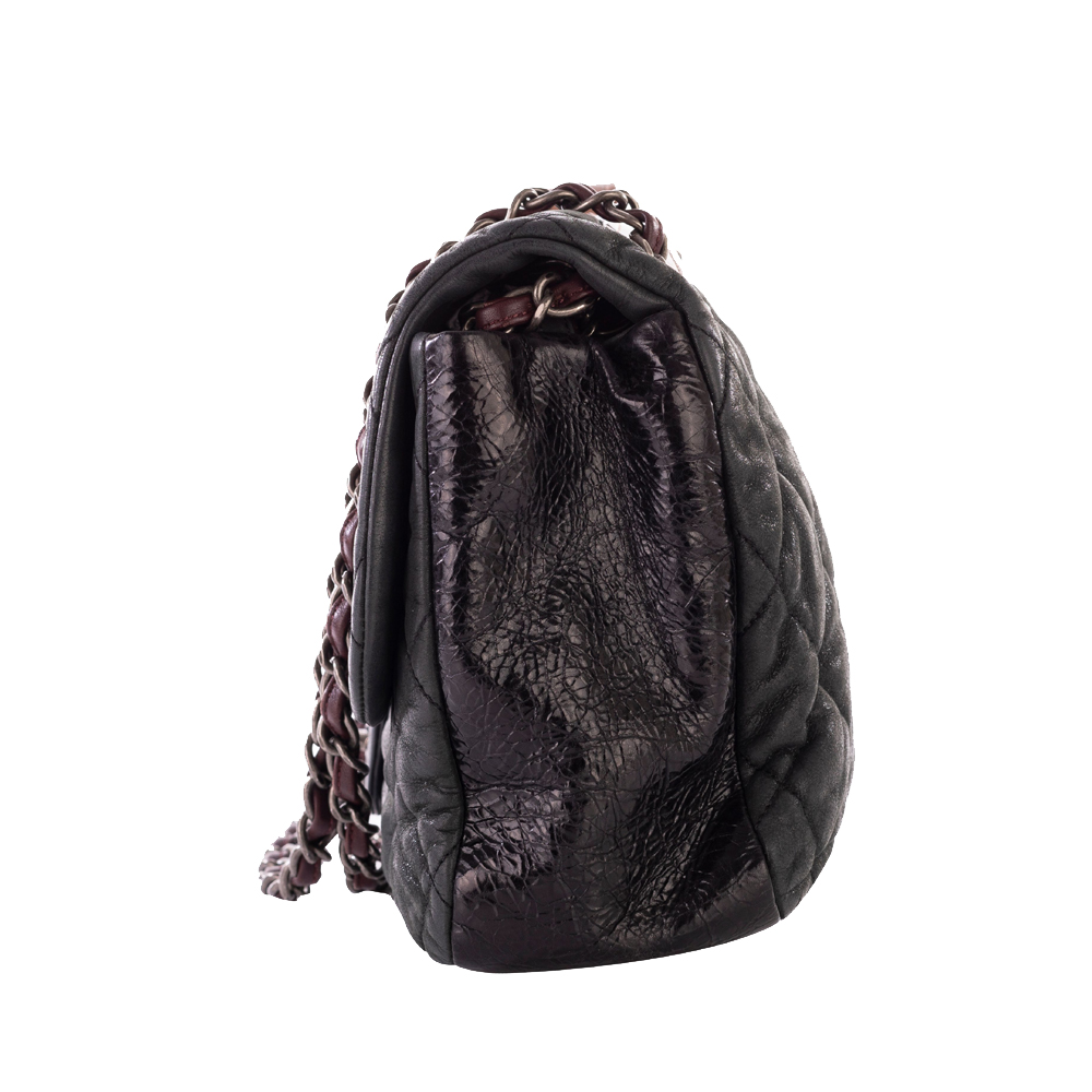 

Chanel Black Quilted Leather In The Mix Flap Bag