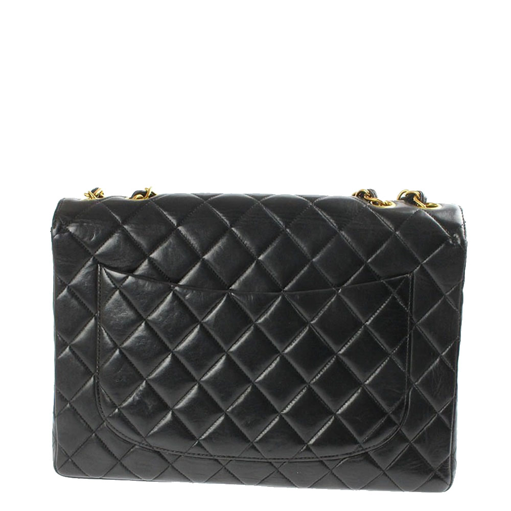 

Chanel Black Quilted Leather Classic Flap Bag