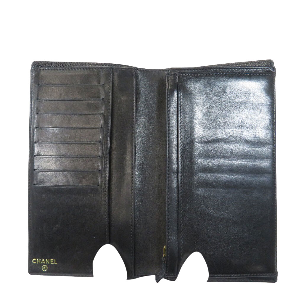 

Chanel Black Caviar Leather Wallet