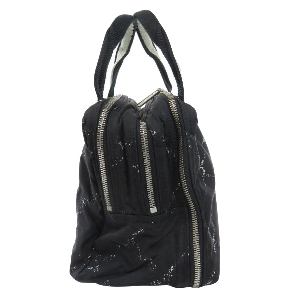 

Chanel Black/White Canvas Top Handle Bag