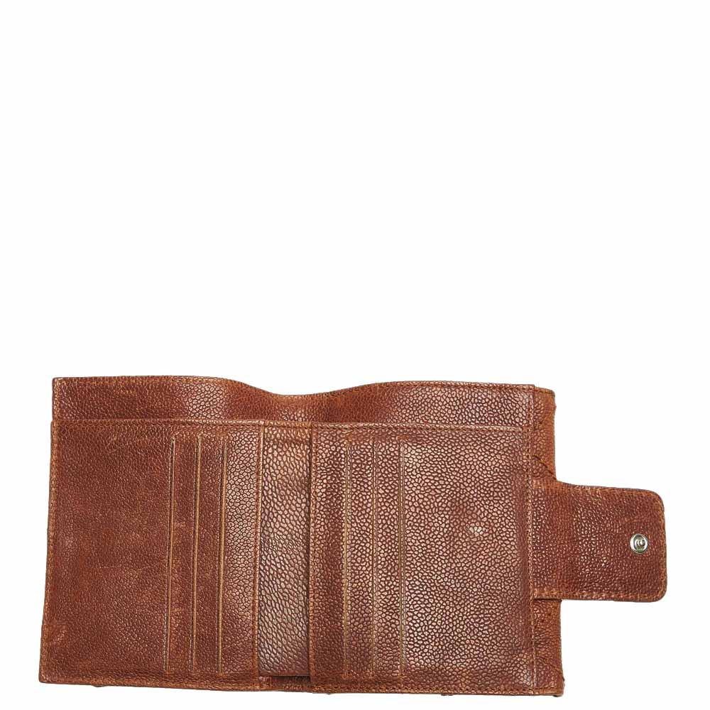 

Chanel Brown Wild Stitch Leather Small Wallet