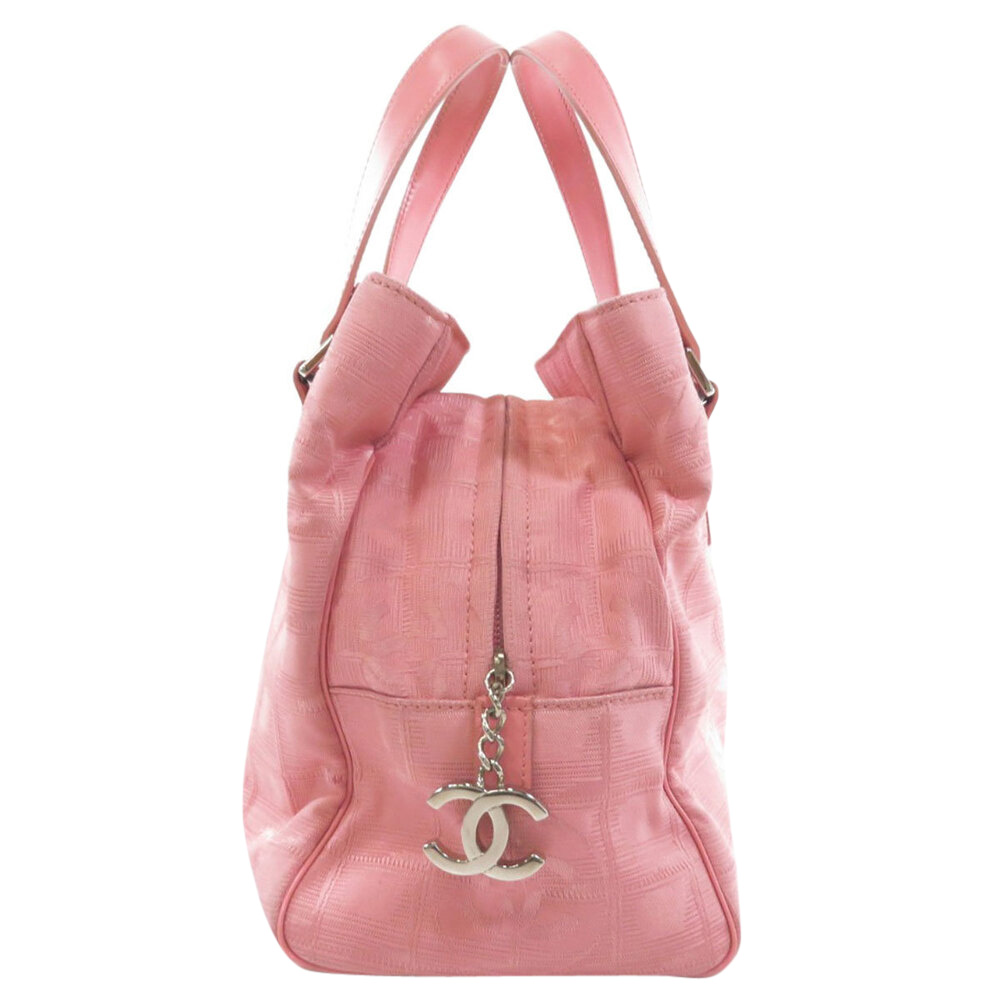 

Chanel Pink Nylon Travel Line Tote Bag