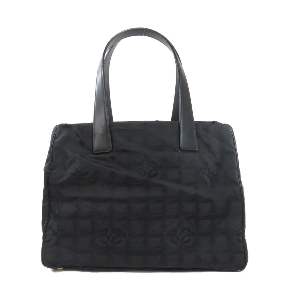 Click to view more detailed imagery on our partner's website Pre-owned Chanel Black Nylon Travel Line Tote Bag