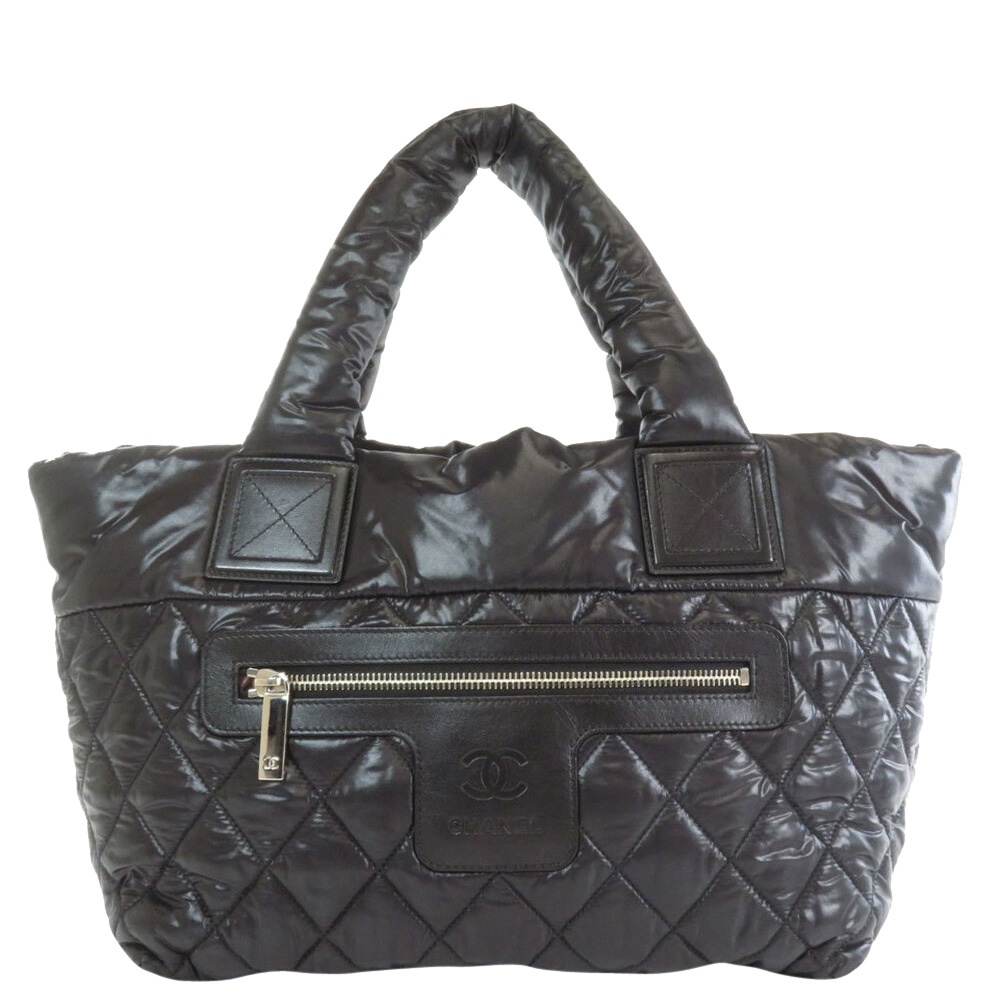 Click to view more detailed imagery on our partner's website Pre-owned Chanel Black Quilted Leather Coco Cocoon Bag