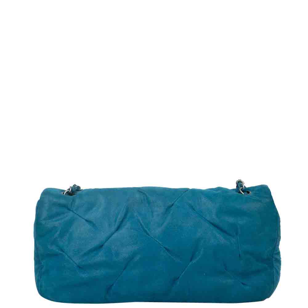 

Chanel Blue Leather Classic Shoulder Bag