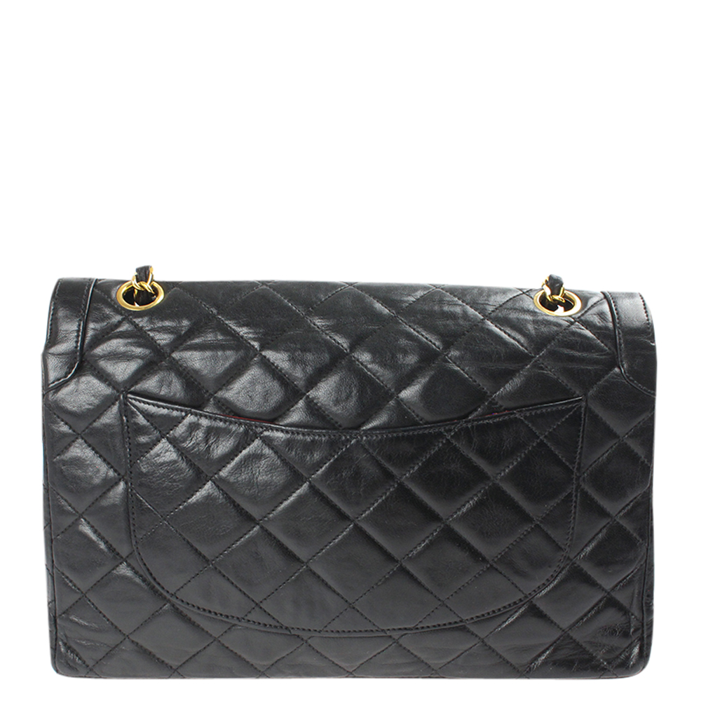 

Chanel Black Leather Vintage Diana Flap Bag