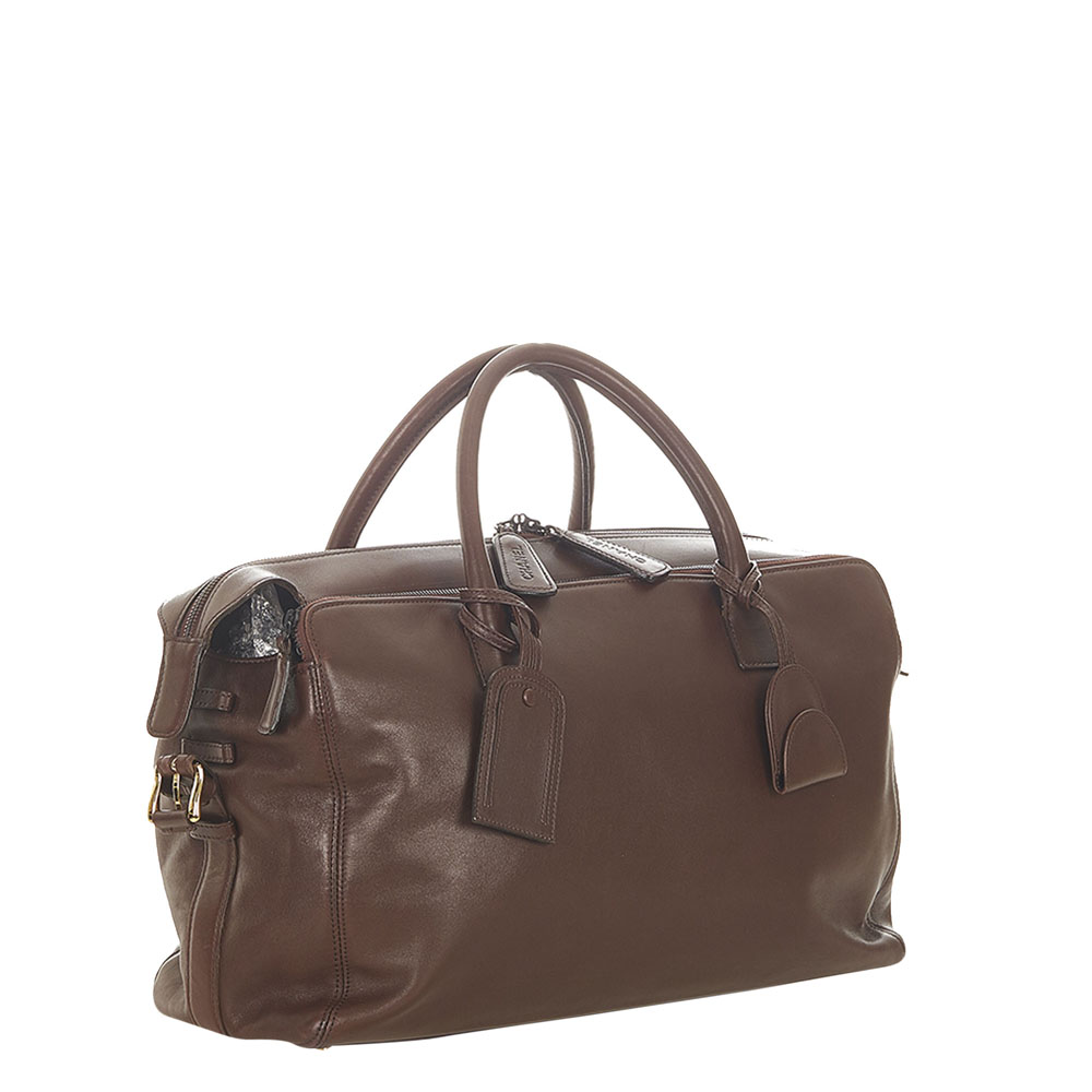 

Chanel Brown Leather CC Travel Bag