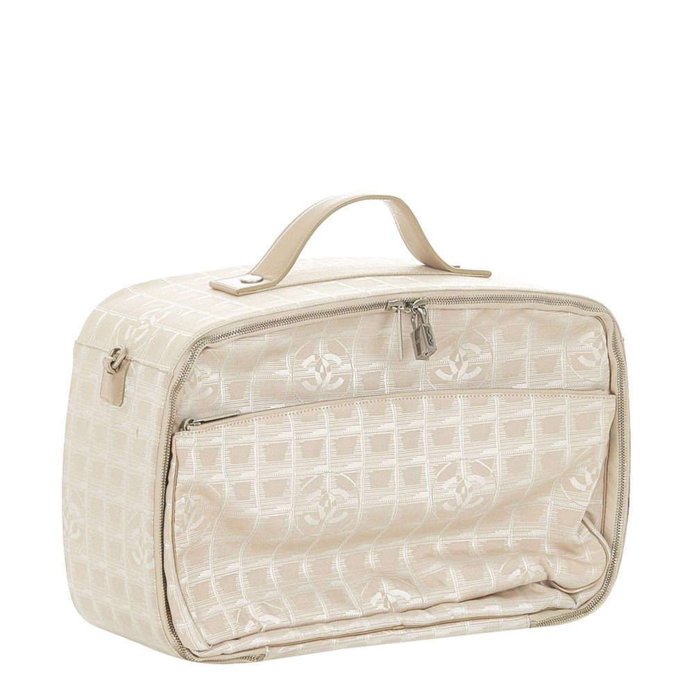

Chanel Beige Canvas Travel Line Travel Bag