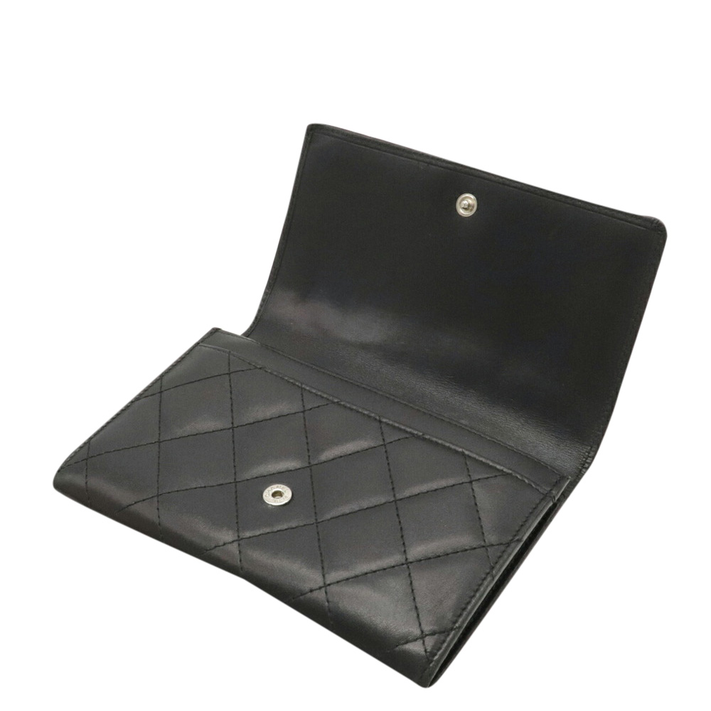 

Chanel Black Leather Campon Ligne wallet