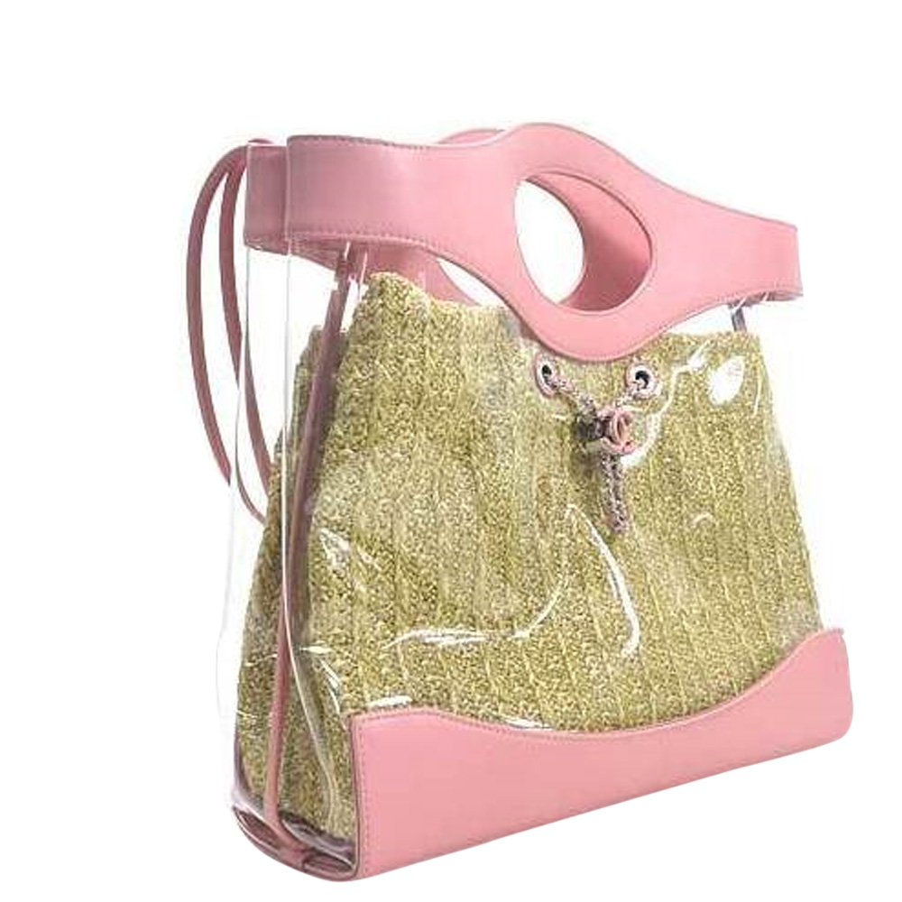 

Chanel Pink Clear PVC 31 Shopping Bag