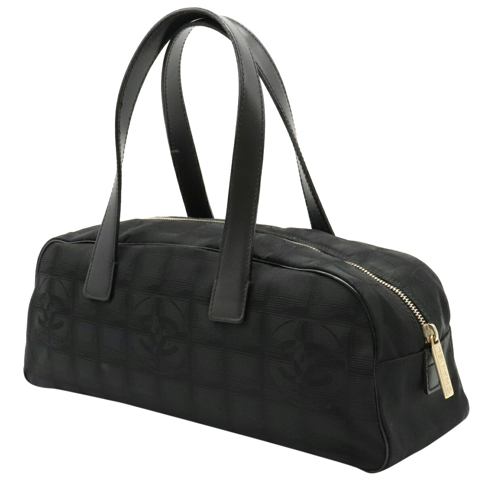 

Chanel Black Nylon Travel Line Duffel Bag