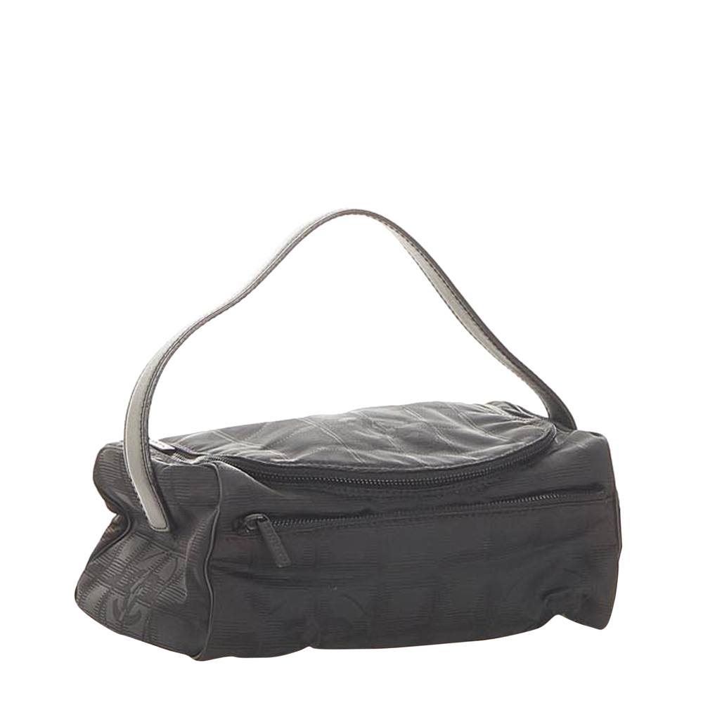 

Chanel Black Nylon Travel Ligne Vanity Cosmetic Bag