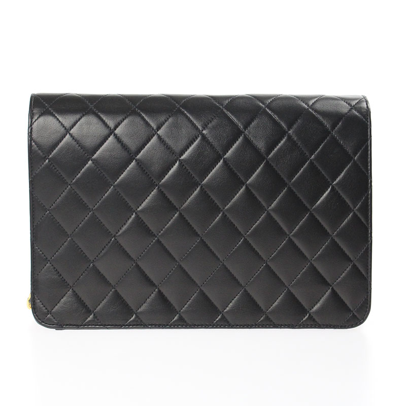 

Chanel Black Leather CC Flap Bag