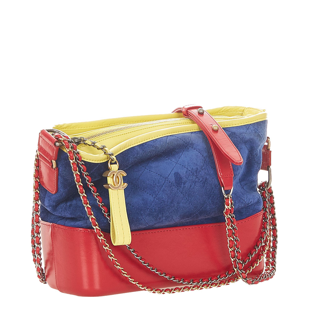 

Chanel Multicolor Suede and Leather Gabrielle Medium Hobo Bag, Blue