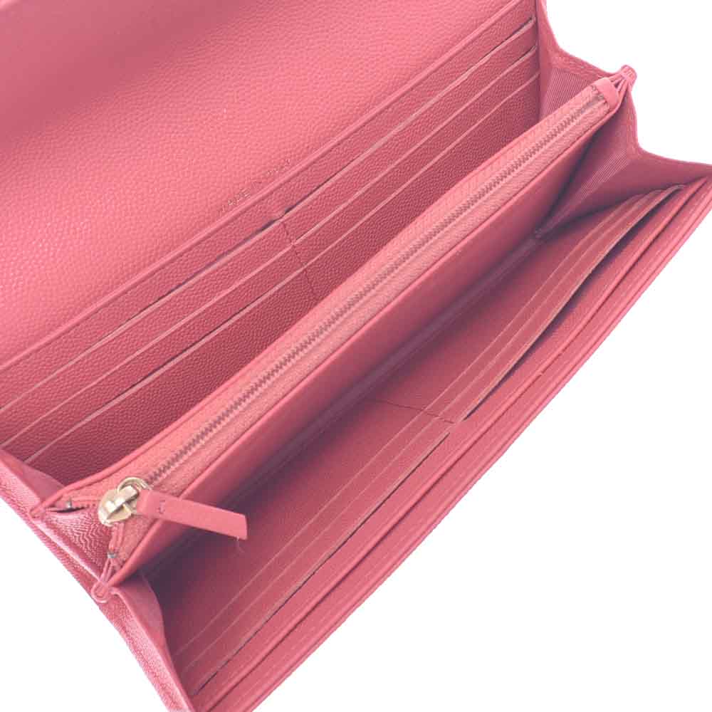 

Chanel Pink Caviar Leather CC Timeless Wallet