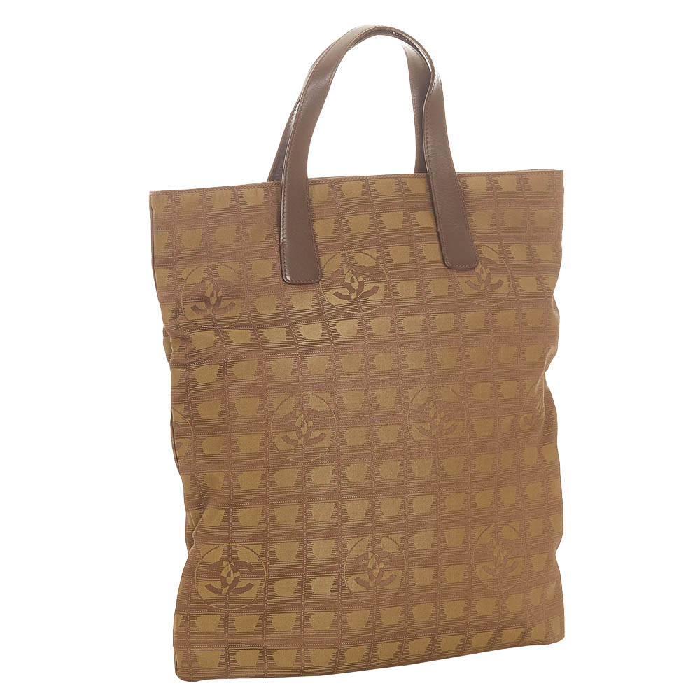 

Chanel Brown Nylon Travel Line Tote Bag