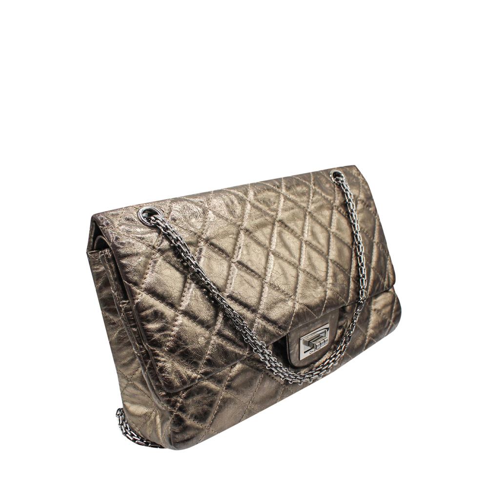 

Chanel Metallic Brown Leather Reissue 2.55 Flap Bag