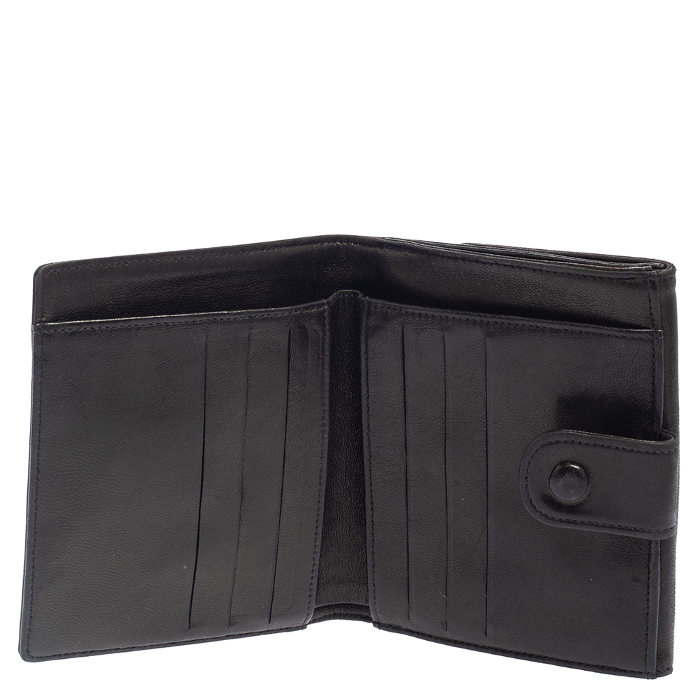 

Chanel Dark Brown Leather Timeless CC French Wallet