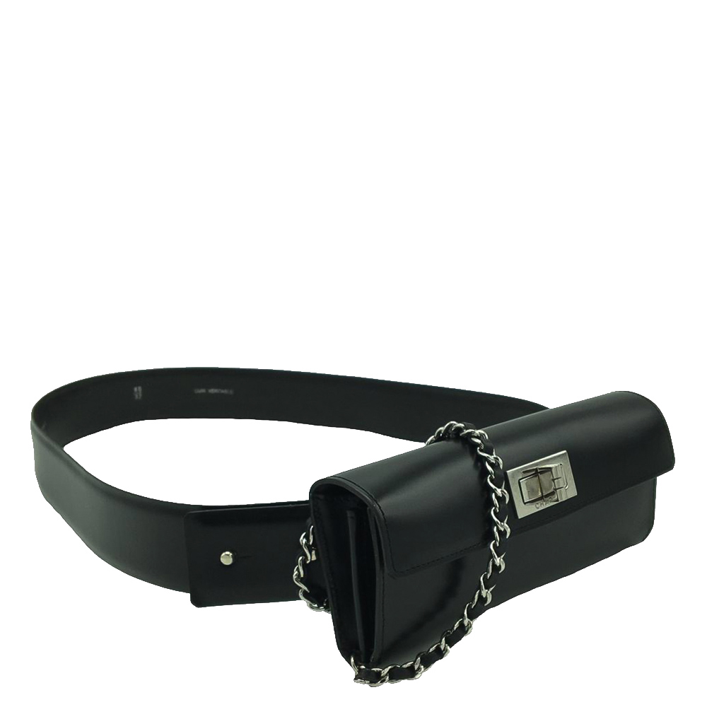 

Chanel Black Leather Reissue Belt Bag