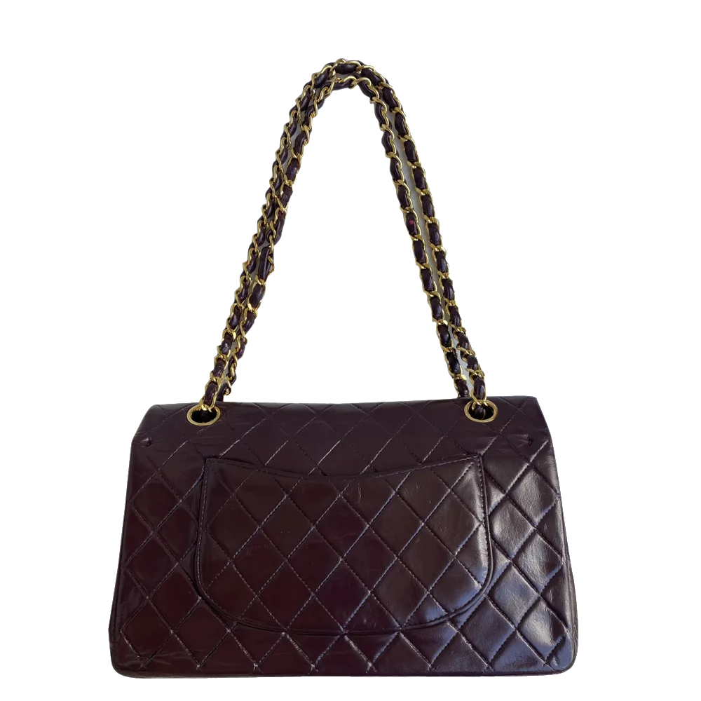 

Chanel Brown Lambskin Leather CC Flap Bag
