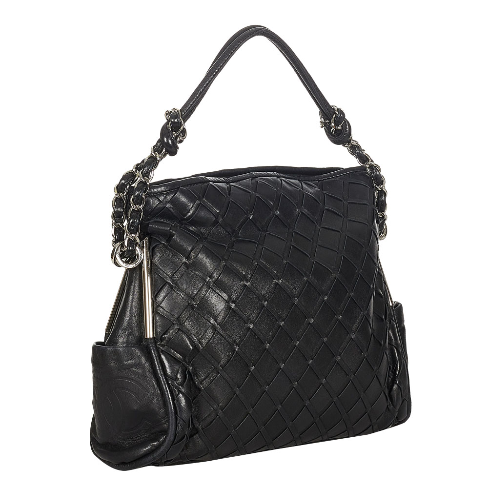 

Chanel Black Leather Ultimate Soft Hobo Bag