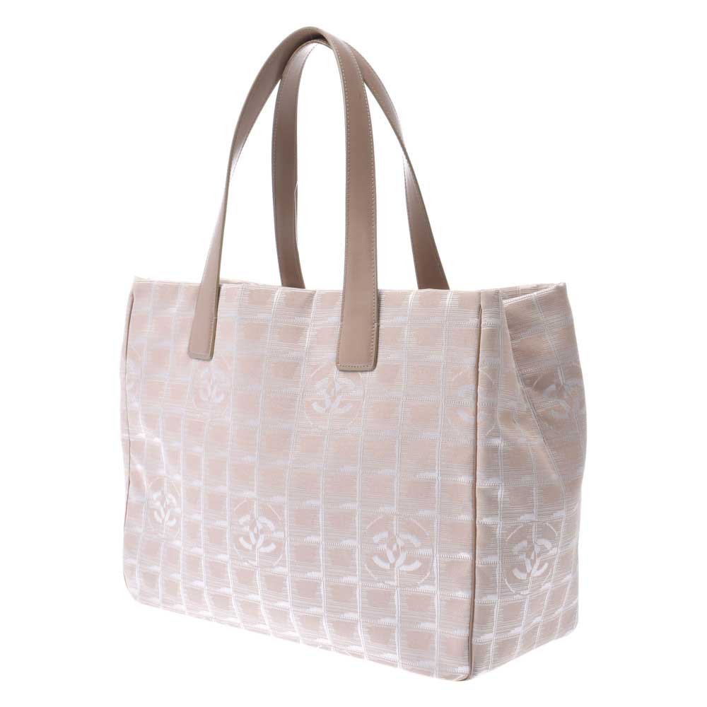 

Chanel Beige Nylon Travel Line Tote Bag