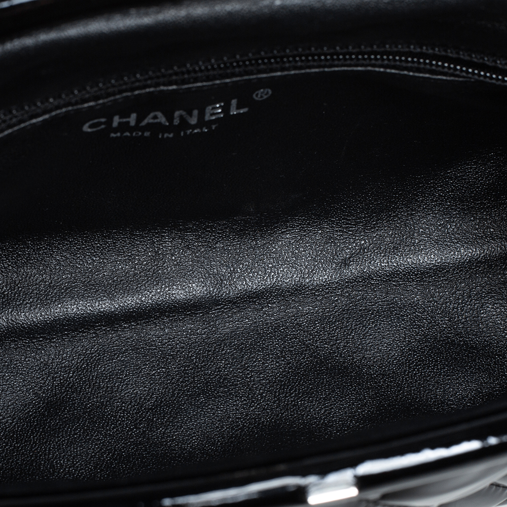 

Chanel Black Quilted Patent Leather Timeless Clutch