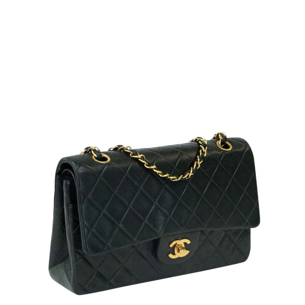 

Chanel Black Leather Classic Double Flap Bag