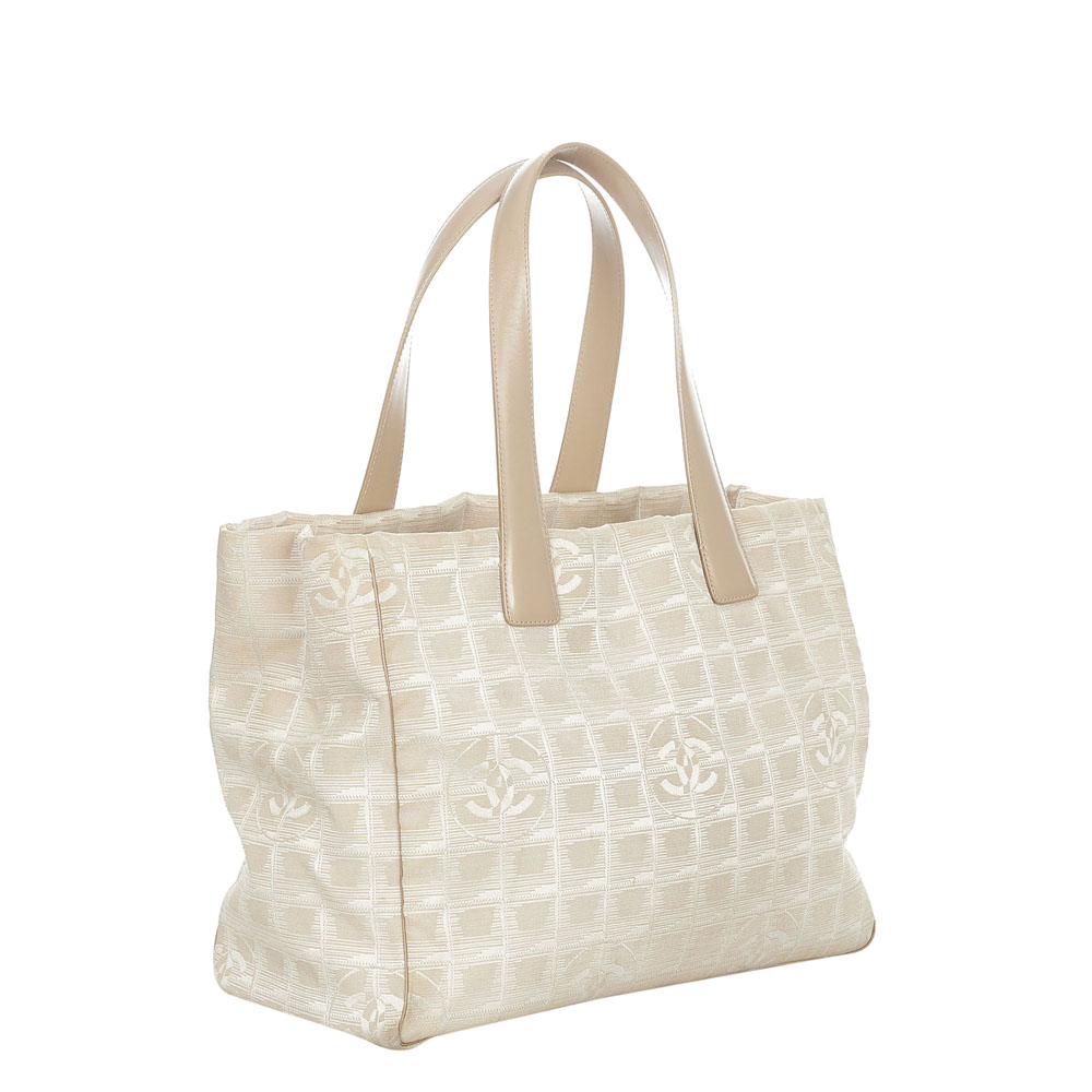 

Chanel Beige Nylon Travel Line Tote Bag