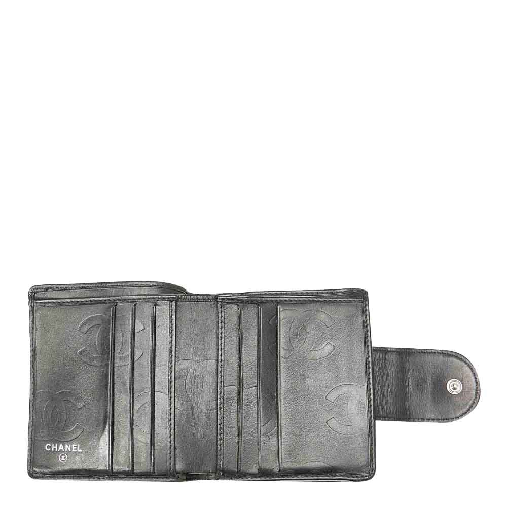 

Chanel Black Leather Cambon Ligne Small Wallet