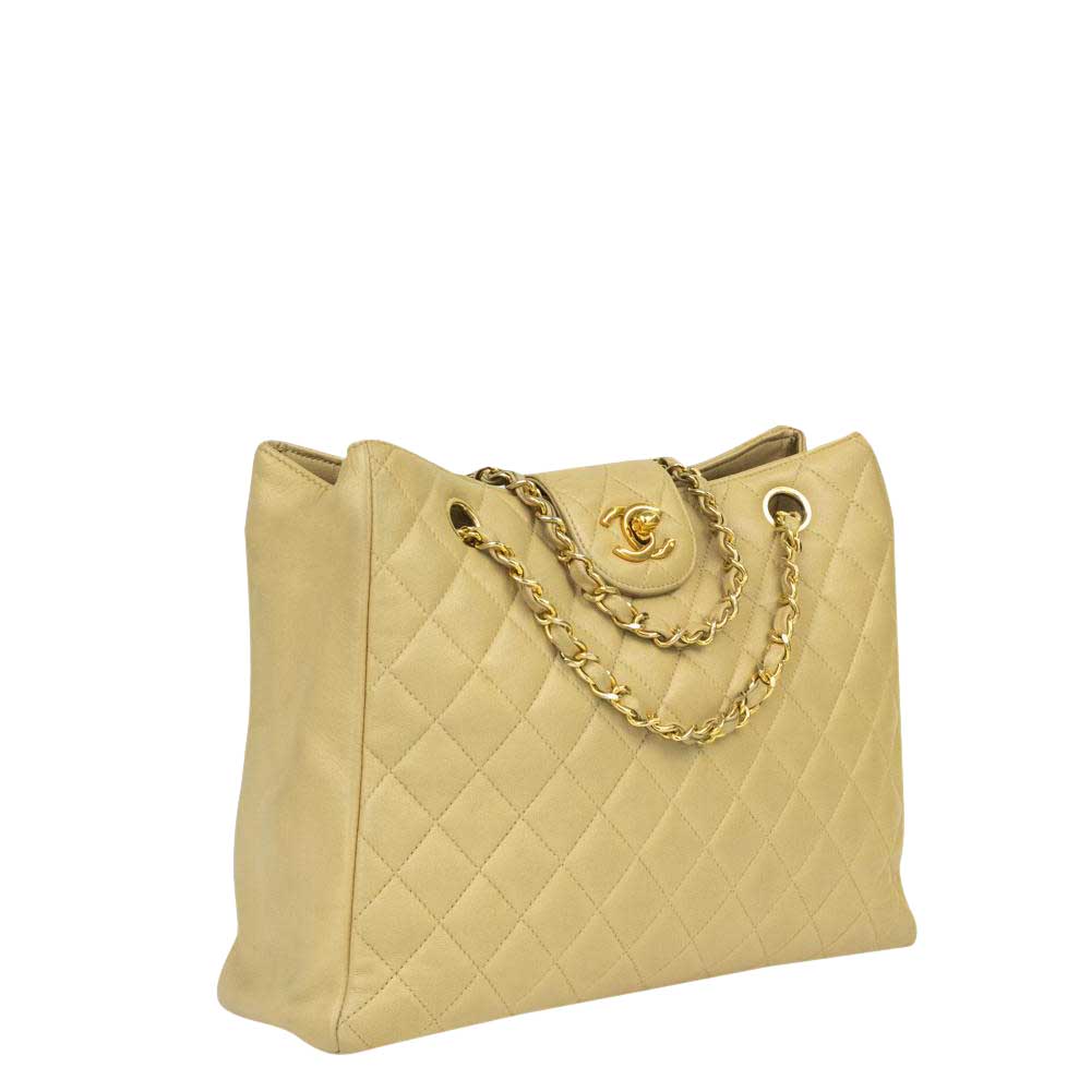

Chanel Beige Leather Supermodel Tote Bag
