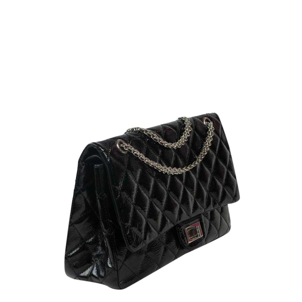 

Chanel Black Patent Leather 2.55 Reissue Flap Bag