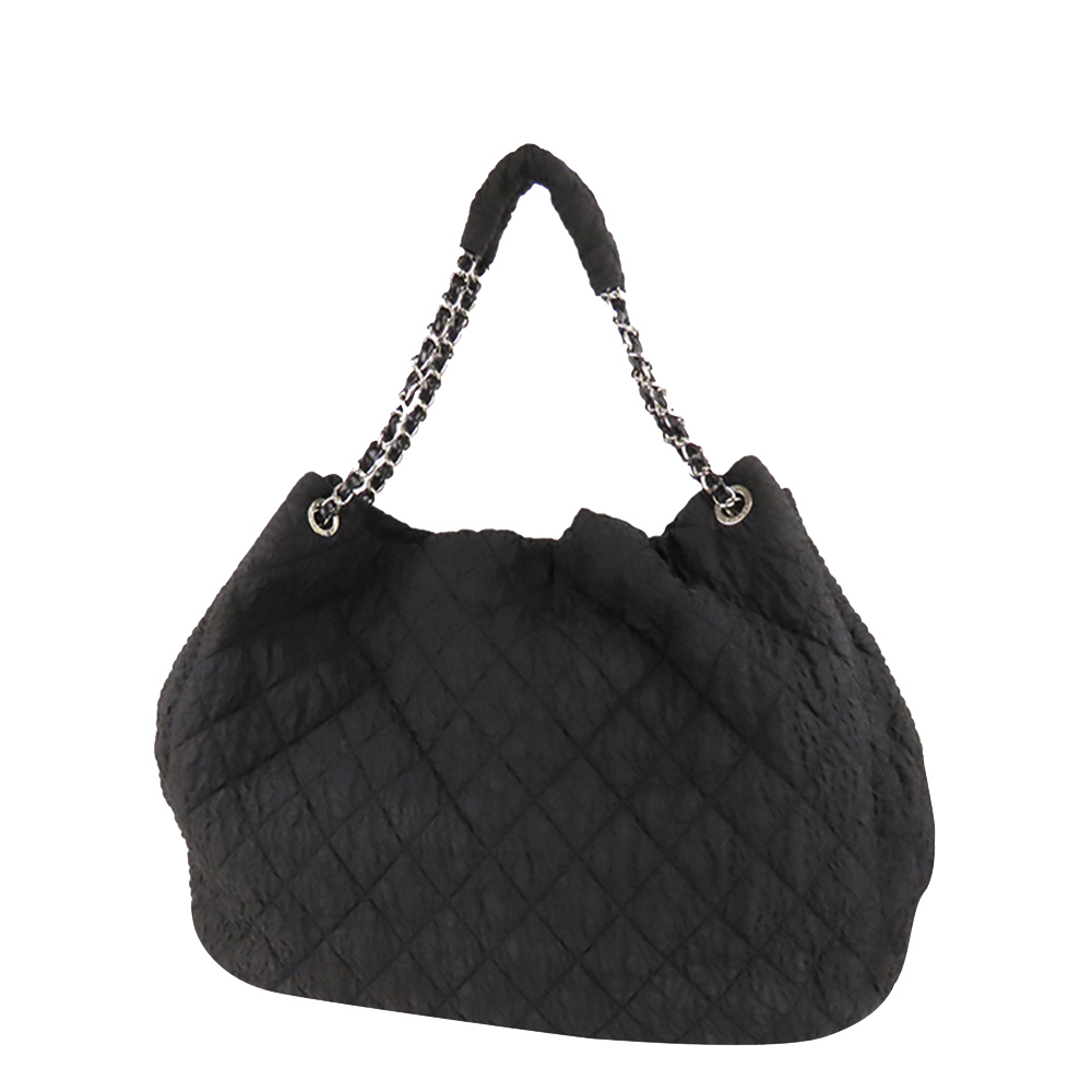 

Chanel Black Nylon Vintage CC Shoulder Bag