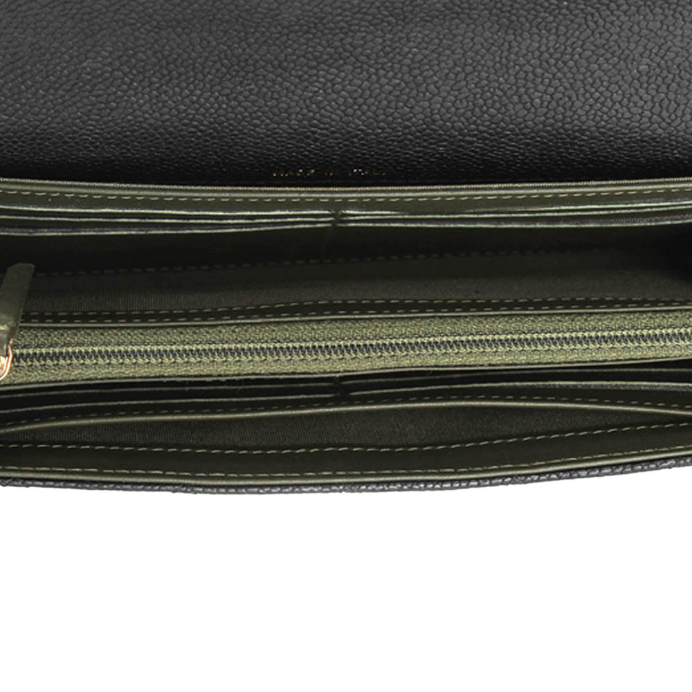 

Chanel Black Lambskin Leather Boy Continental Wallet