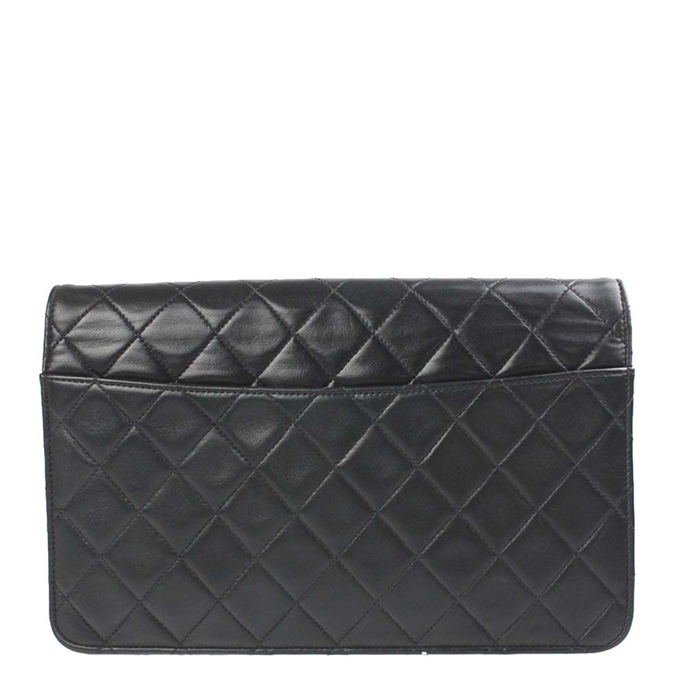 

Chanel Black Leather Flap Shoulder Bag