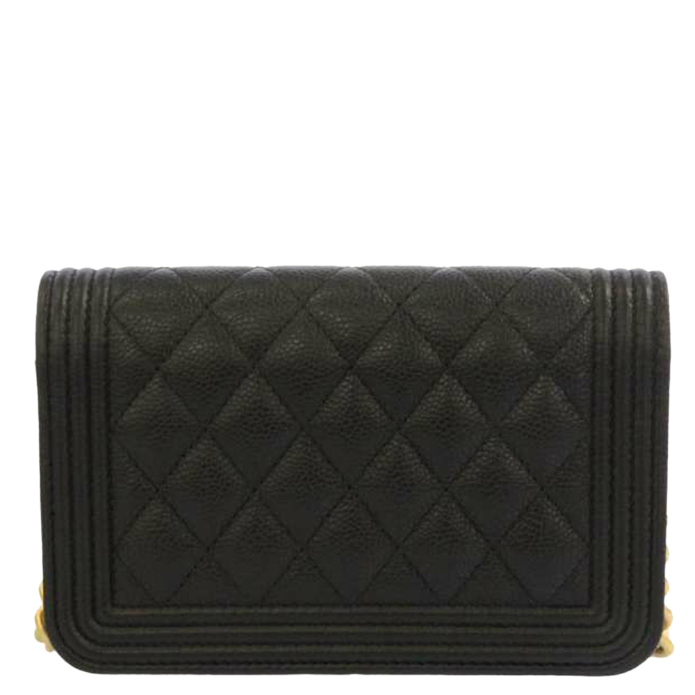 

Chanel Black Caviar Leather Boy Flap Bag