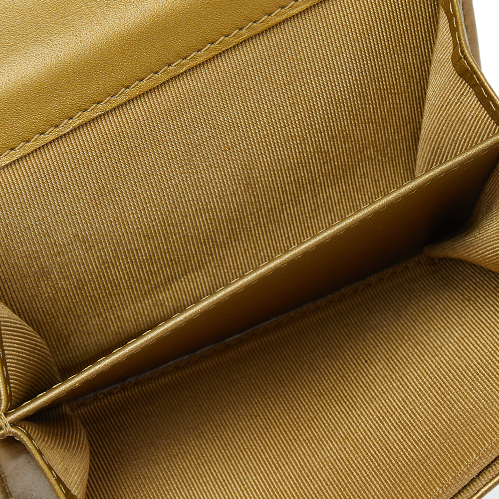 

Chanel Gold Crinkled Leather Reissue Continental Wallet