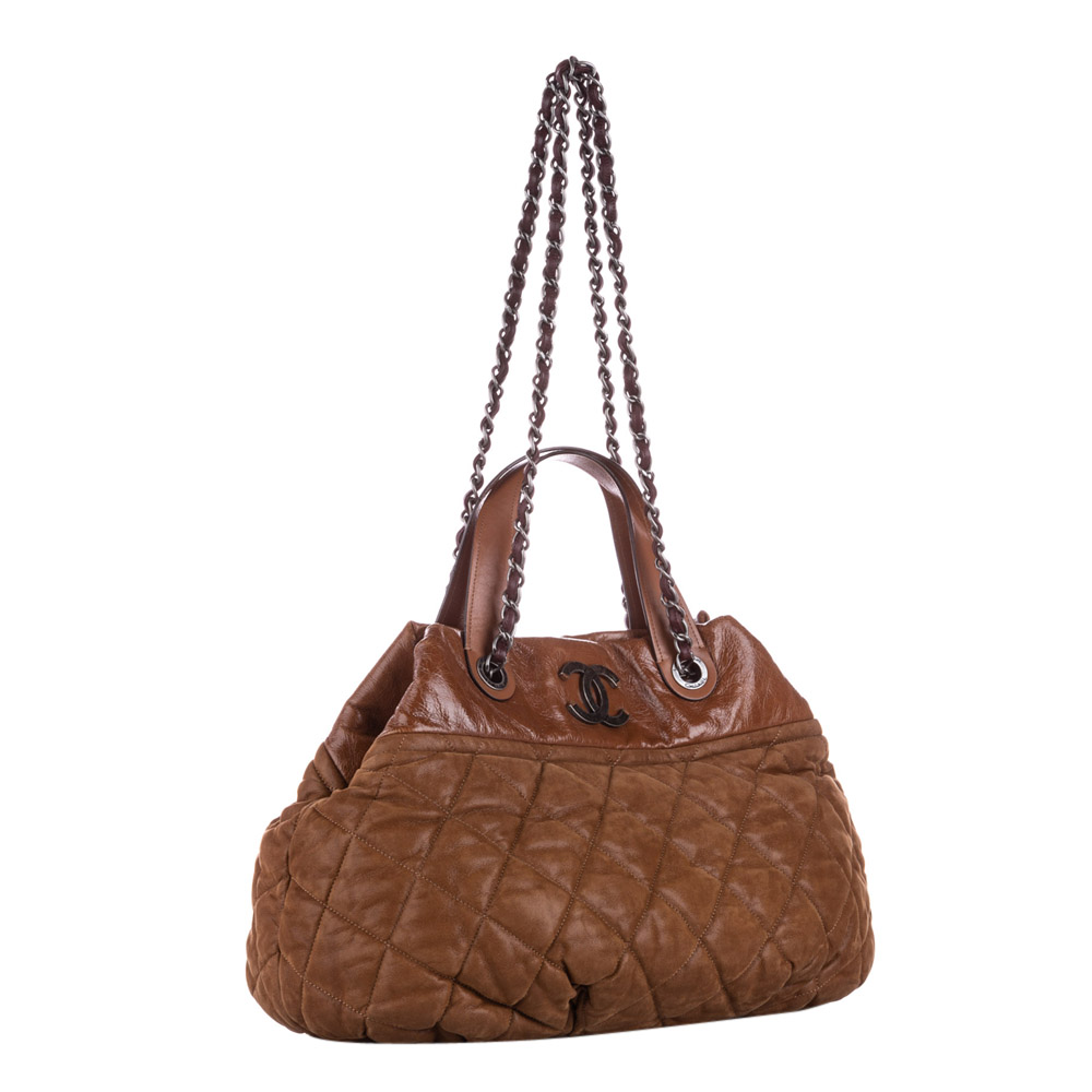 

Chanel Brown Quilted Matte Leather In the Mix Bag